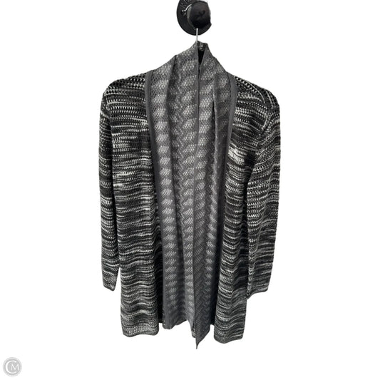 Sweater Cardigan By Chicos In Grey, Size: L