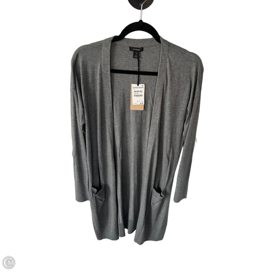 Sweater Cardigan By Halogen In Grey, Size: M