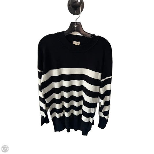 Sweater By Hem & Thread In Black & White, Size: M