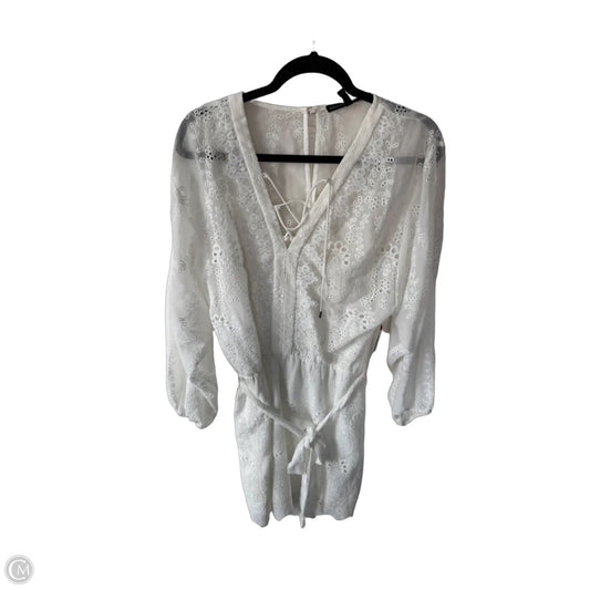 Dress Casual Short By White House Black Market In White, Size: M