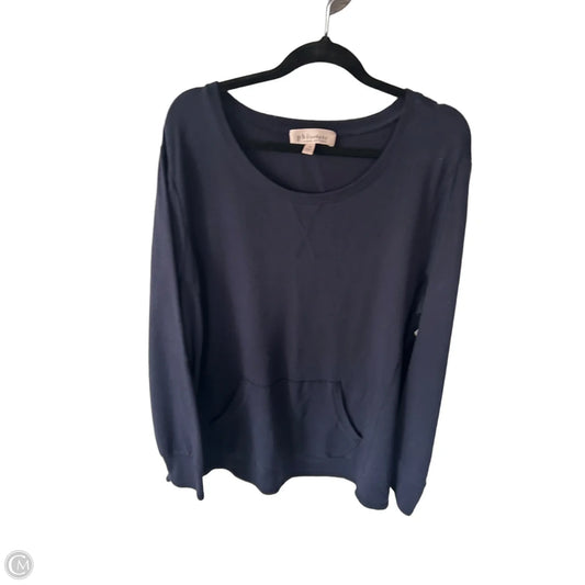 Top Long Sleeve By Philosophy In Navy, Size: 1x