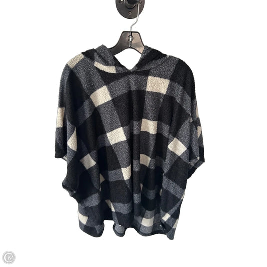 Poncho By Lane Bryant In Black & Grey, Size: L