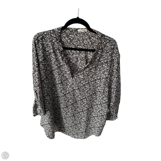 Top Long Sleeve By Maurices In Black & White, Size: Xl