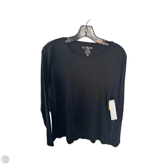 Top Long Sleeve Basic By Chicos In Black, Size: L