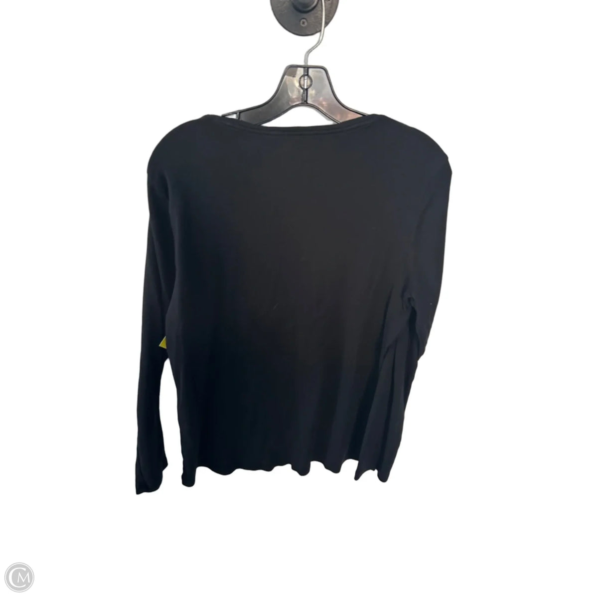Top Long Sleeve Basic By Chicos In Black, Size: L