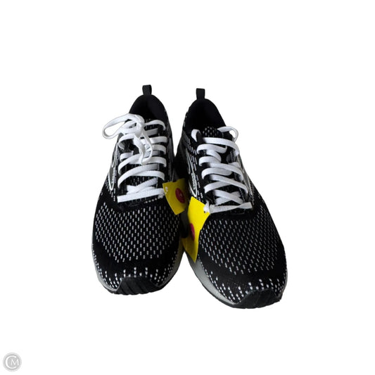 Shoes Athletic By Brooks In Black & White, Size: 8.5