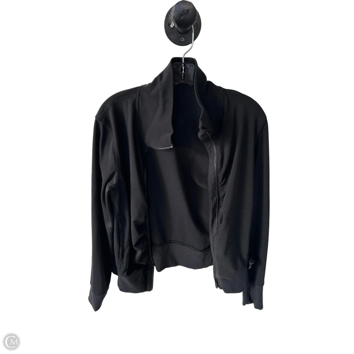Athletic Jacket By Lululemon In Black, Size: M