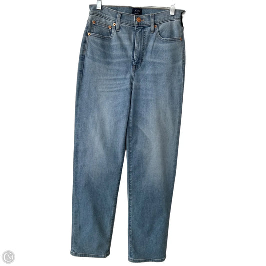 Jeans Straight By J. Crew In Blue Denim, Size: 2