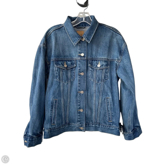Jacket Denim By Gap In Blue Denim, Size: Xxs