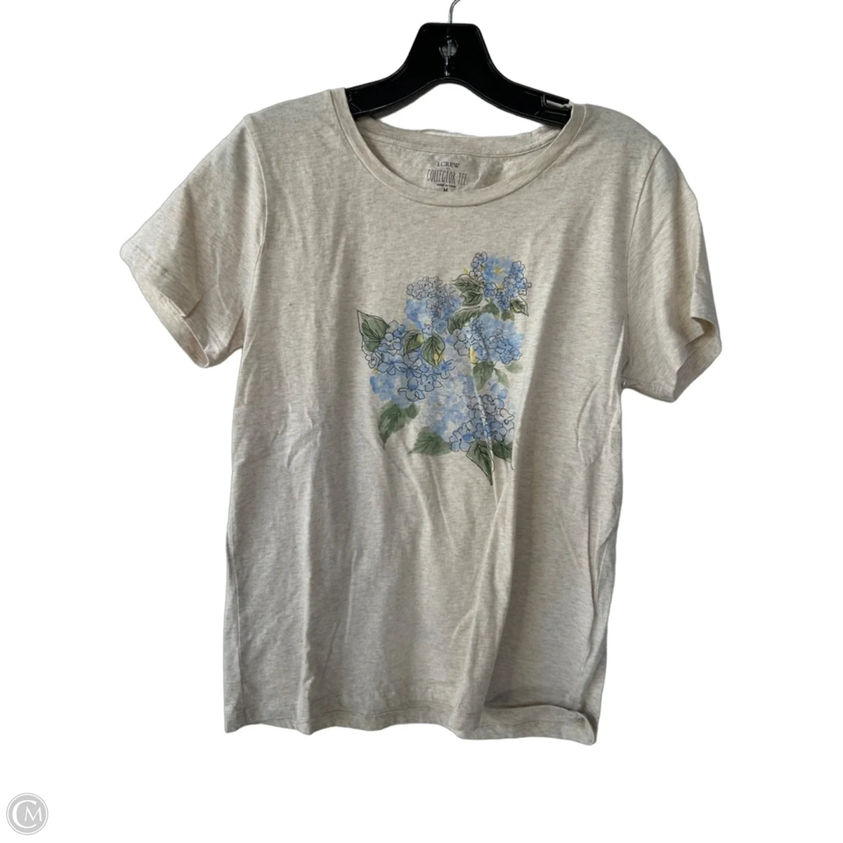 Top Short Sleeve Basic By J. Crew In Beige, Size: M
