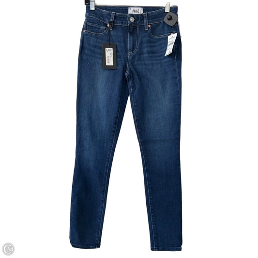 Jeans Skinny By Paige In Blue Denim, Size: 2