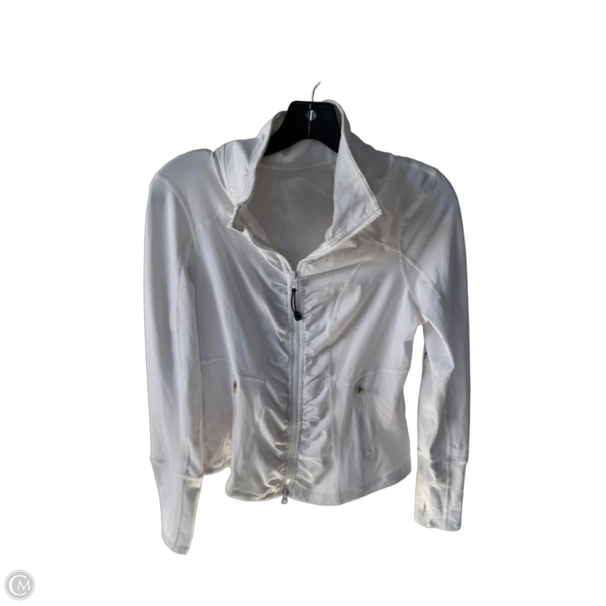 Athletic Jacket By Zella In White, Size: M