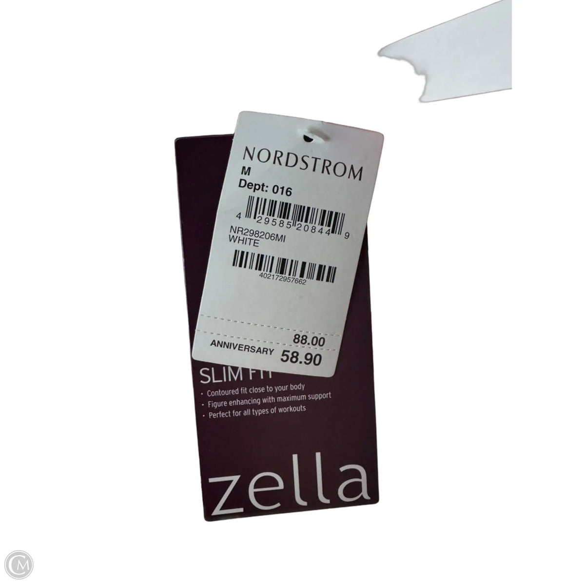 Athletic Jacket By Zella In White, Size: M
