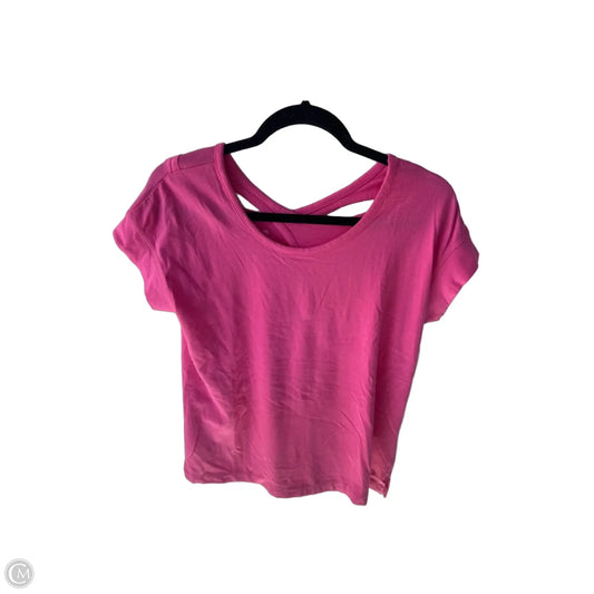 Top Short Sleeve Basic By Talbots In Pink, Size: Mp