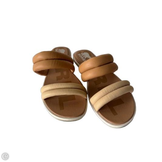 Sandals Flats By Sorel In Tan, Size: 9