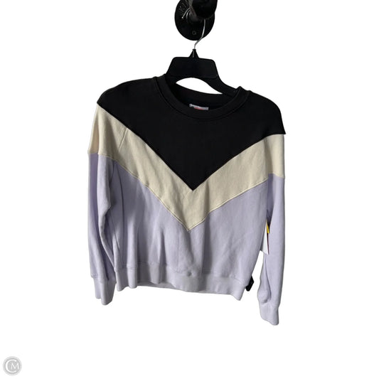 Sweatshirt Crewneck By Sundry In Grey & Purple, Size: Xs
