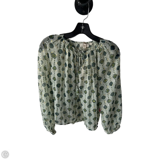 Top Long Sleeve By Let Me Be In Green, Size: Xs