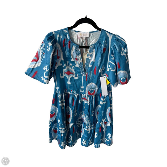 Dress Casual Short By Cmc In Blue & White, Size: Xs