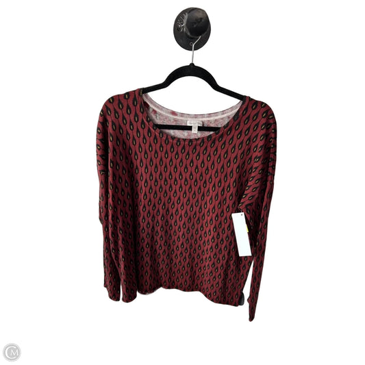 Sweater By Garnet Hill In Black & Red, Size: M