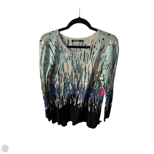 Sweater By Nic + Zoe In Black & Cream, Size: M