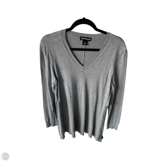 Sweater By Dkny In Grey, Size: L
