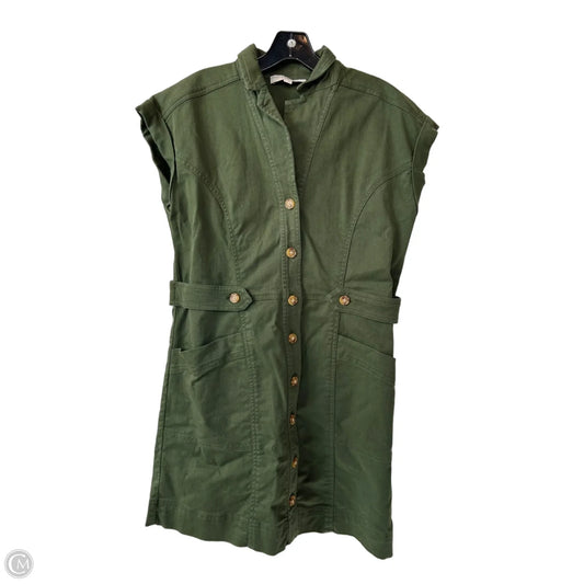 Dress Work By Loft In Green Denim, Size: M