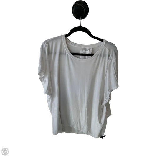 Athletic Top Short Sleeve By Athleta In White, Size: Xl