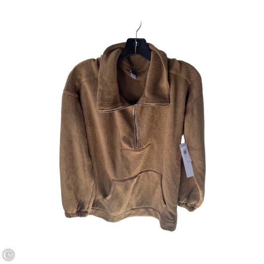 Jacket Fleece By Old Navy In Brown, Size: S