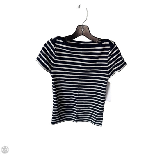 Top Short Sleeve Basic By Old Navy In Brown & White, Size: M