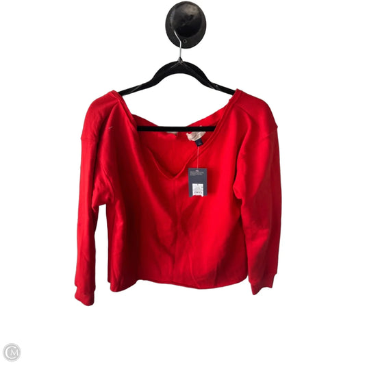Sweatshirt Crewneck By Universal Thread In Red, Size: S