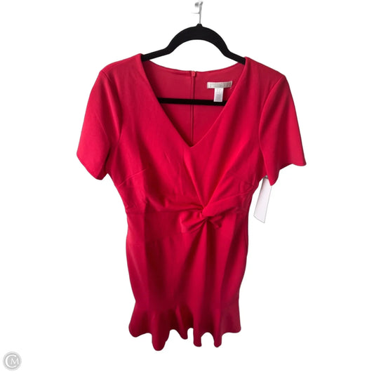 Dress Work By London Times In Coral, Size: Lp
