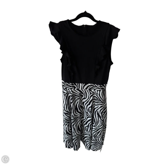 Dress Casual Midi By Halara In Black & White, Size: L