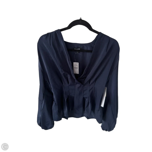 Top Long Sleeve By Express In Blue, Size: L