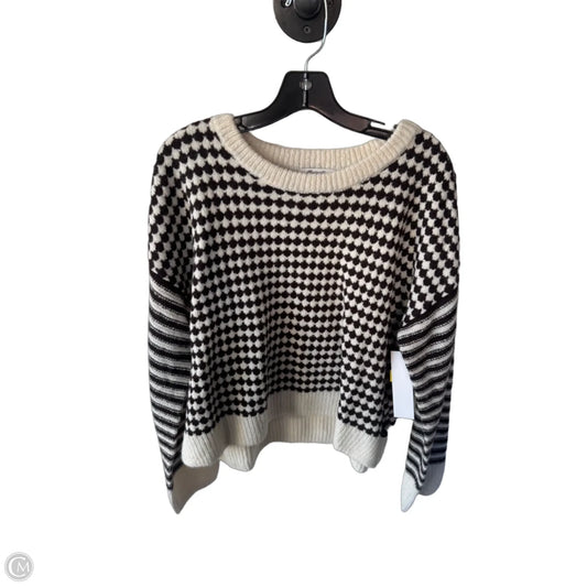 Sweater By Madewell In Brown & Cream, Size: Xl