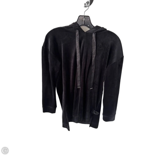 Sweatshirt Hoodie By Chicos In Black, Size: M
