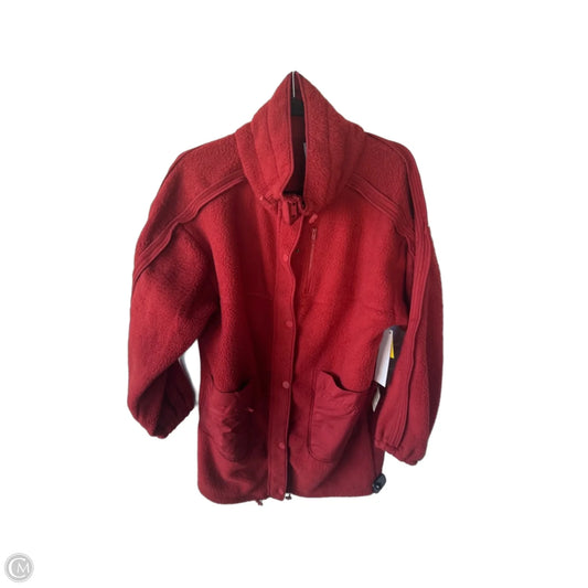 Jacket Fleece By Free People In Orange, Size: Xs