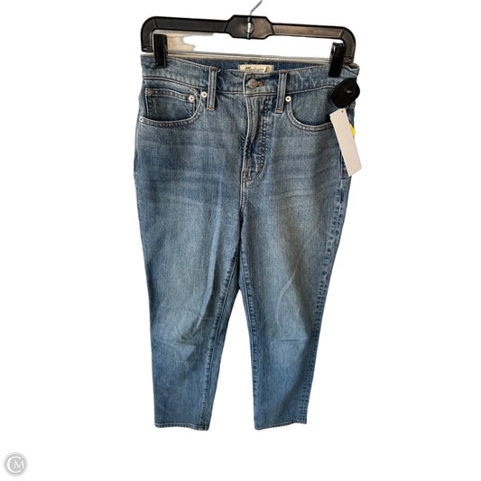Jeans Straight By Madewell In Blue Denim, Size: 2