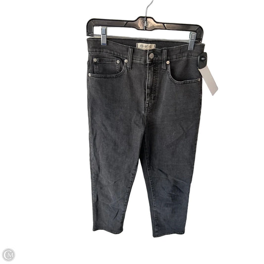 Jeans Straight By Madewell In Black Denim, Size: 2