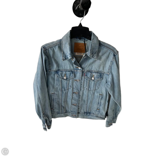 Jacket Denim By Levis In Blue Denim, Size: S