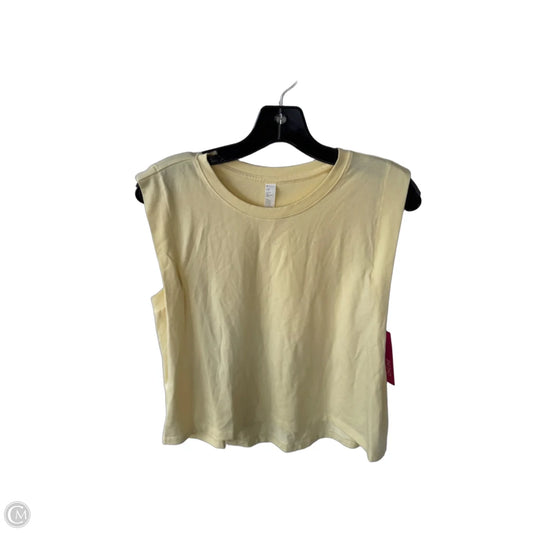 Athletic Tank Top By Zella In Yellow, Size: Xs
