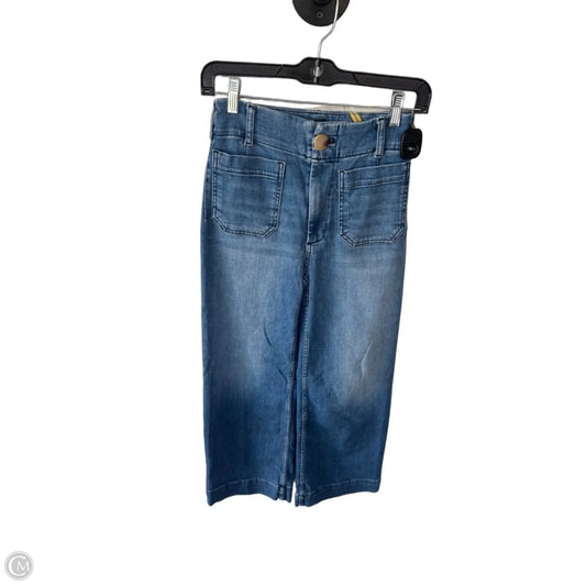 Jeans Wide Leg By Maeve In Blue Denim, Size: 0