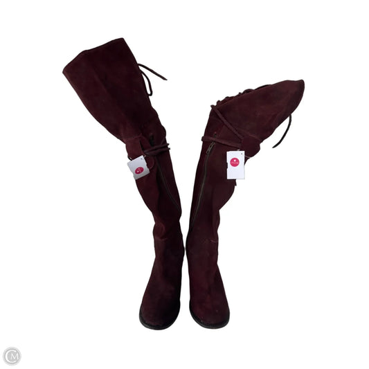 Boots Over-the-knee Heels By Freebird In Red, Size: 10
