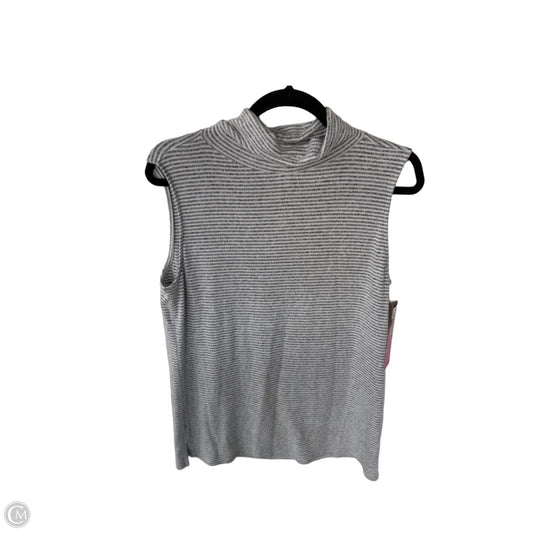 Vest Sweater By White House Black Market In Grey & White, Size: M