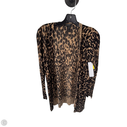 Sweater Cardigan By Halogen In Brown & Tan, Size: Xs