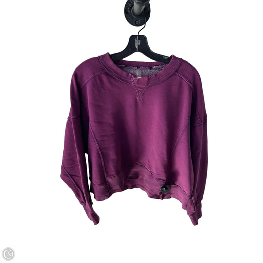 Sweatshirt Crewneck By Free People In Purple, Size: S