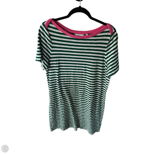 Dress Casual Short By Boden In Green & White, Size: L