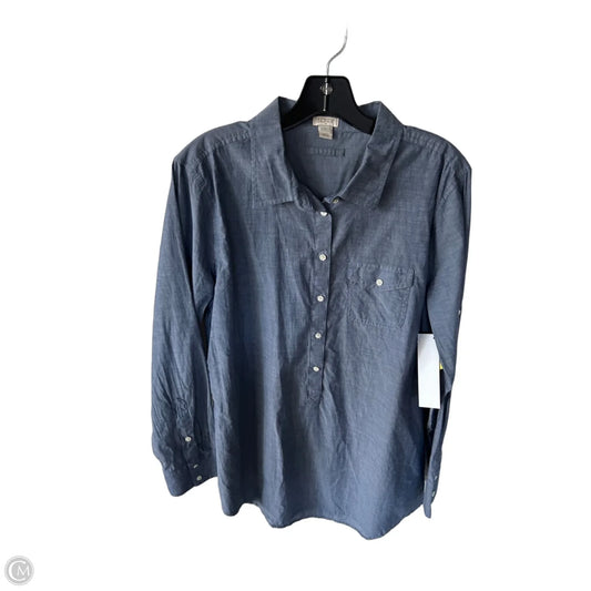 Top Long Sleeve By J. Crew In Grey, Size: L