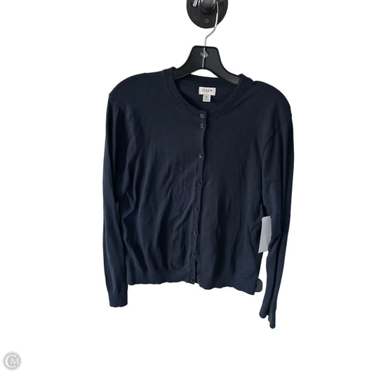 Sweater Cardigan By J. Crew In Navy, Size: Xl