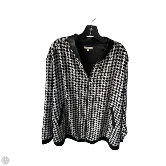 Jacket Other By Pleione In Black & White, Size: 2x