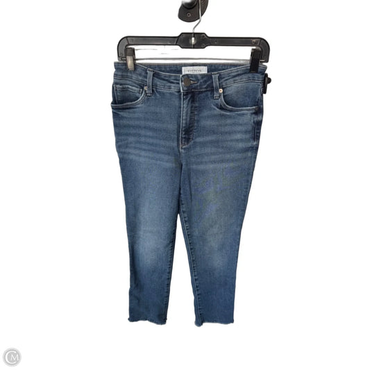 Jeans Straight By Evereve In Blue Denim, Size: 4